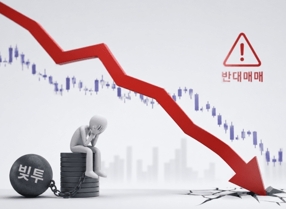 최근 한국 반대매매 계좌 수 및 레버리지 투자 손실 추정